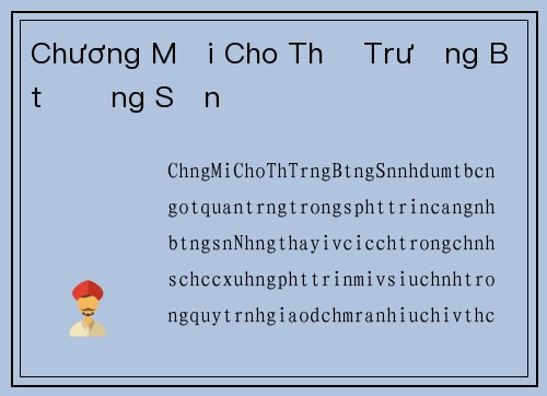 Chương Mới Cho Thị Trường Bất Động Sản